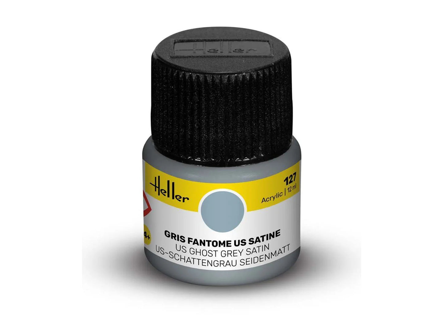 Heller 9127 127 US Ghost Grey Satin Acrylic Paint 12ml