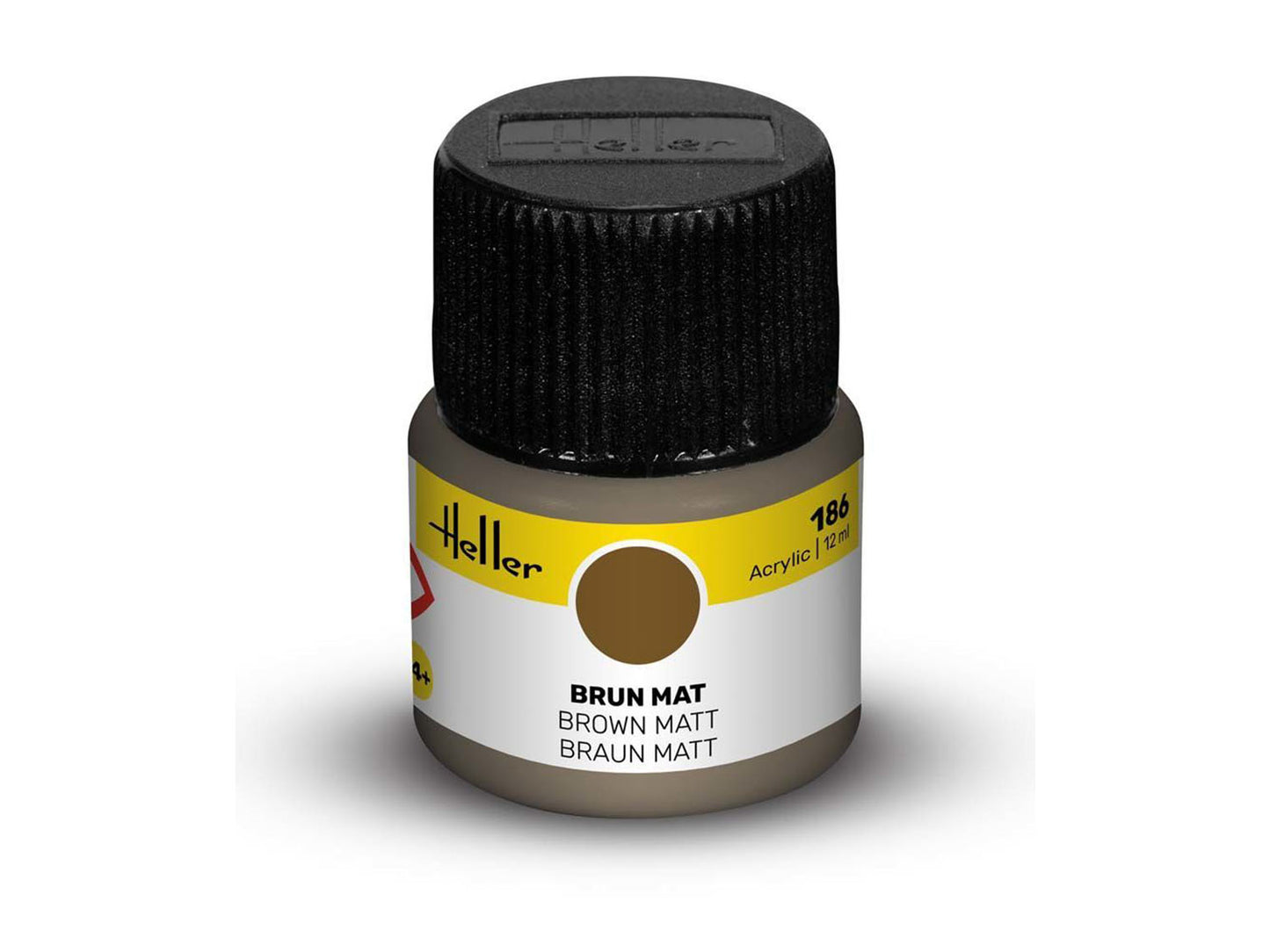 Heller 9186 186 Brown Matt Acrylic Paint 12ml