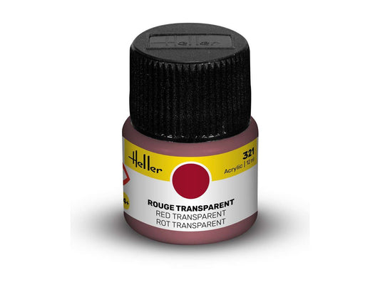 Heller 9321 321 Red Transparent Acrylic Paint 12ml