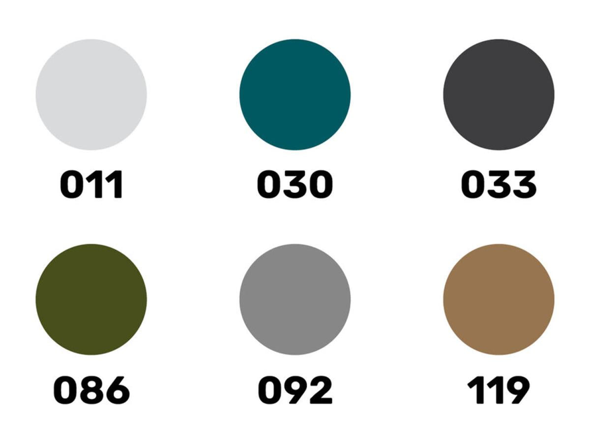 Heller 9400 Military Acrylic Paints (6) & Brush Set