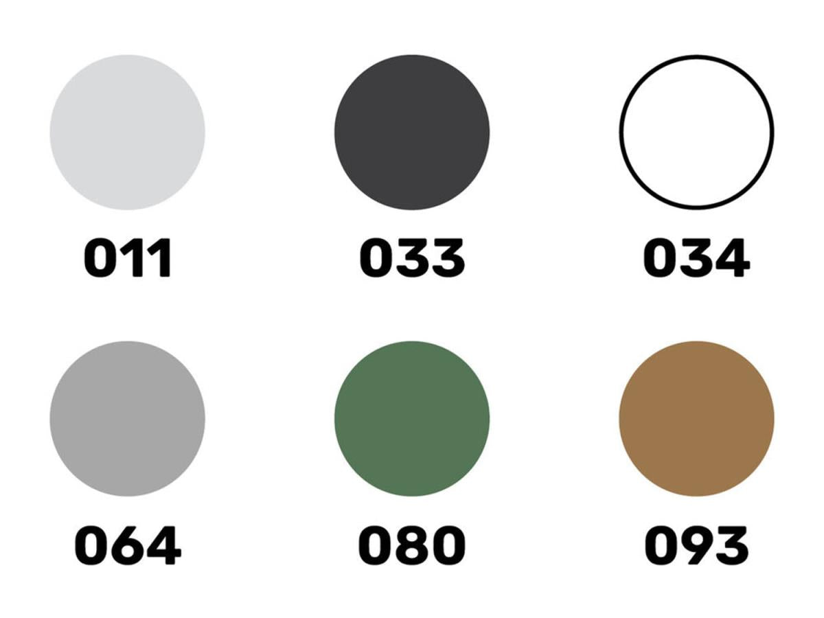Heller 9402 Military Aircraft Acrylic Paints (6) & Brush Set