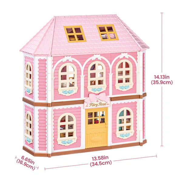 Rolife Fairy Rose Cottage DIY Miniature House Model Kit HH001