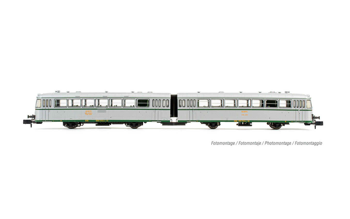 Arnold RENFE 591.500 2 Car DMU Silver IV (DCC-Sound) HIN2351S N Gauge