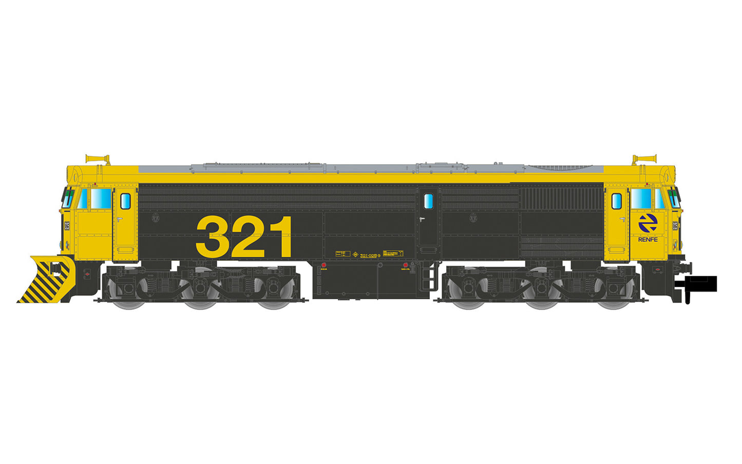 Arnold RENFE 321 Yellow/Grey Diesel Locomotive V (DCC-Sound) N Gauge HIN2632S