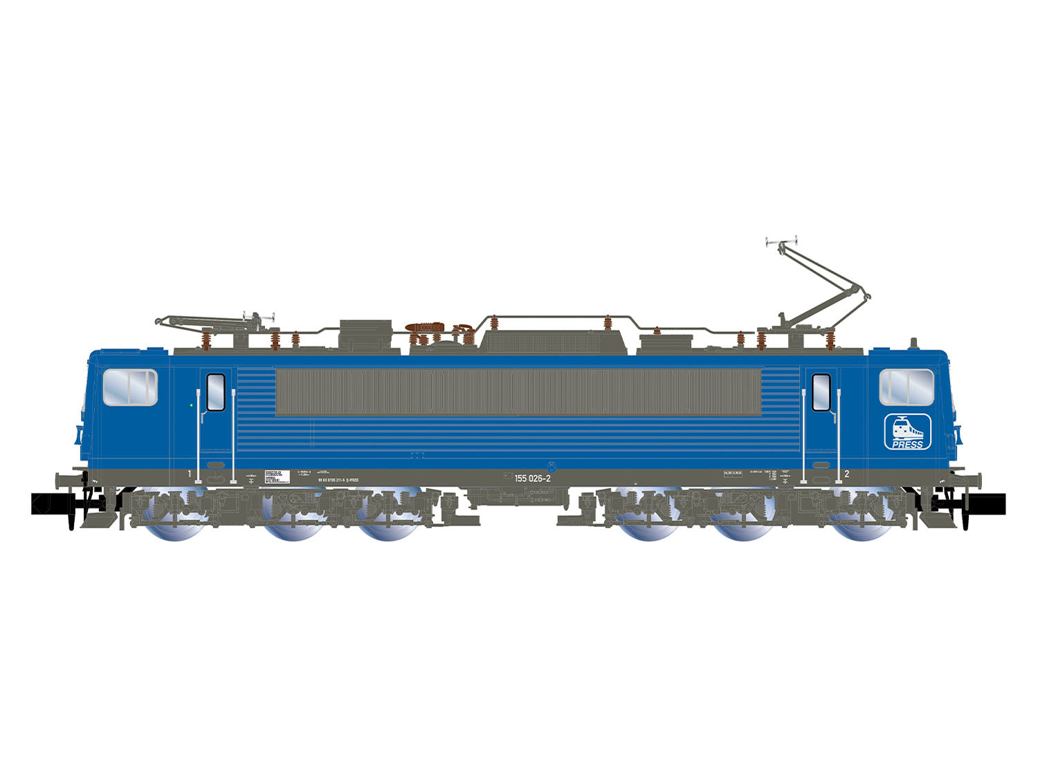 Hin Racing Models Arnold HIN2694 Press BR155 Electric Locomotive VI N Gauge – Jadlam Toys ...