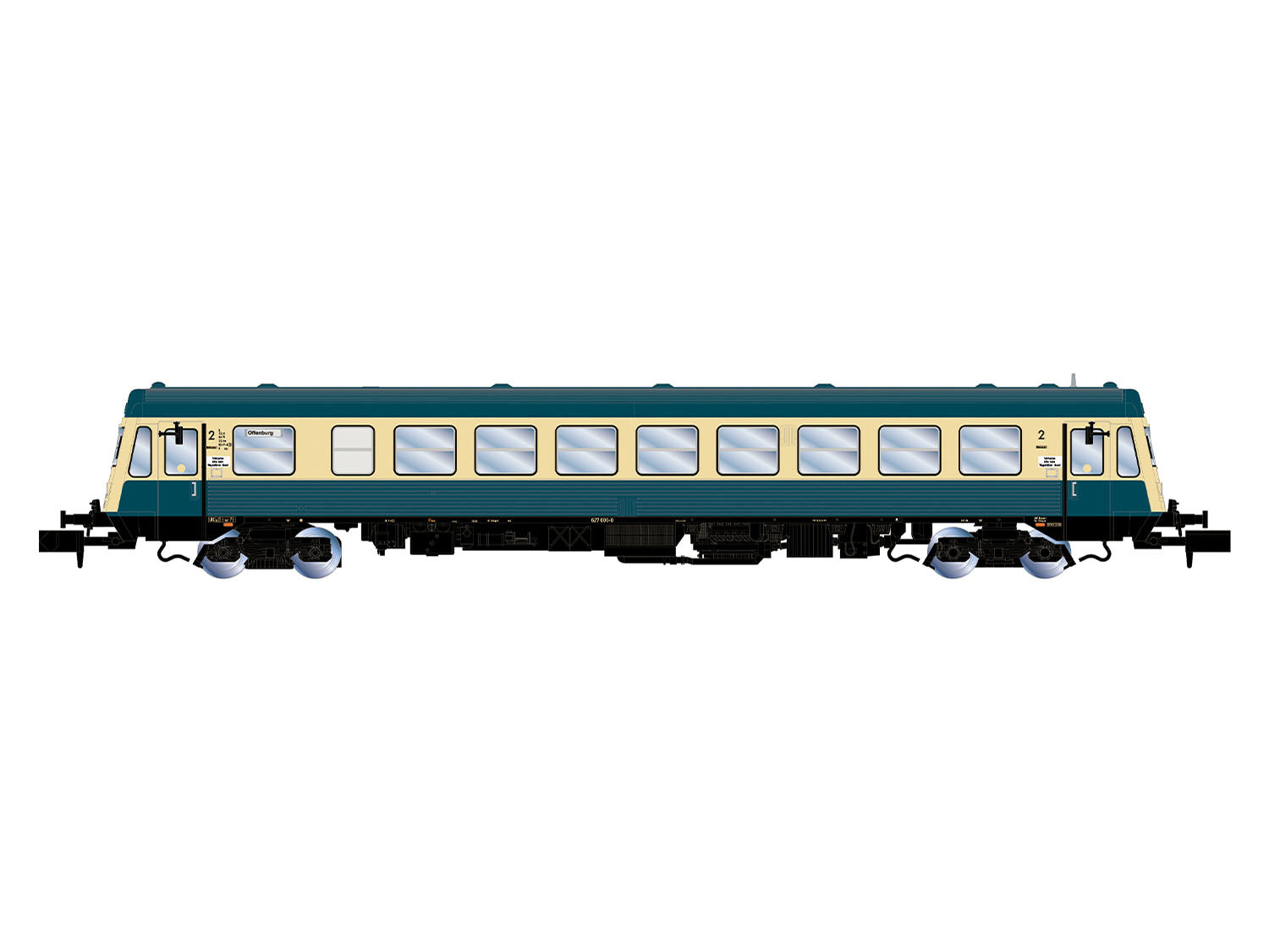 Hin Racing Models Arnold HIN2696S DB BR627.0 Diesel Railcar IV (DCC-Sound) N Gauge ...