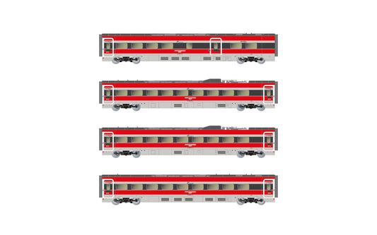 Arnold FS Trenitalia ETR 1000 Intermediate Car Set (4pcs) VI HIN3512 N Gauge