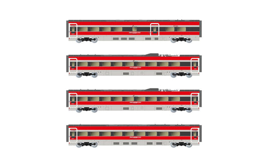 Arnold FS France ETR 1000 Intermediate Car Set (4pcs) VI HIN3514 N Gauge