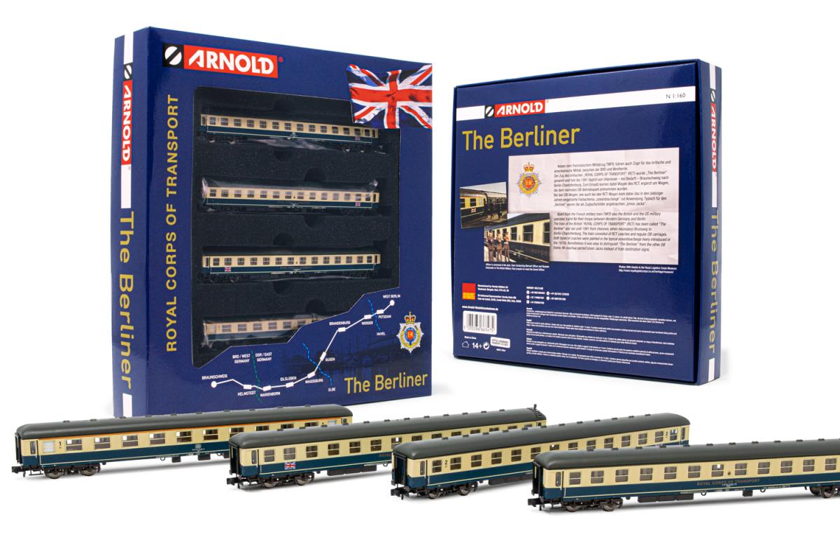 Arnold HIN4297 RCT The Berliner Coach Set (4) IV N Gauge