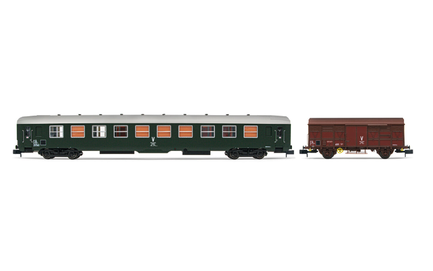 Arnold SNCF Track Maintenance Coach/Wagon Set (2) IV HIN4446 N Gauge