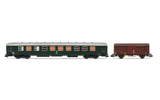Arnold SNCF Track Maintenance Coach/Wagon Set (2) IV HIN4446 N Gauge