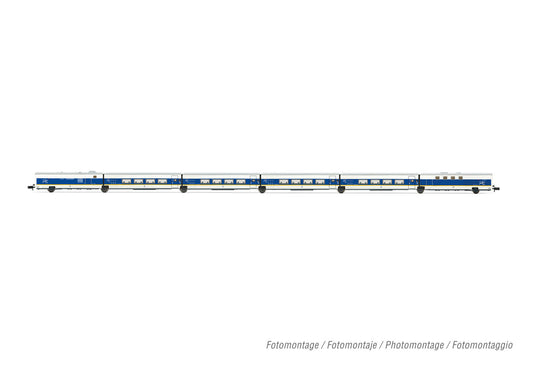 Arnold RENFE Talgo 200 Coach Set White/Blue/Yellow (6) V HIN4462 N Gauge