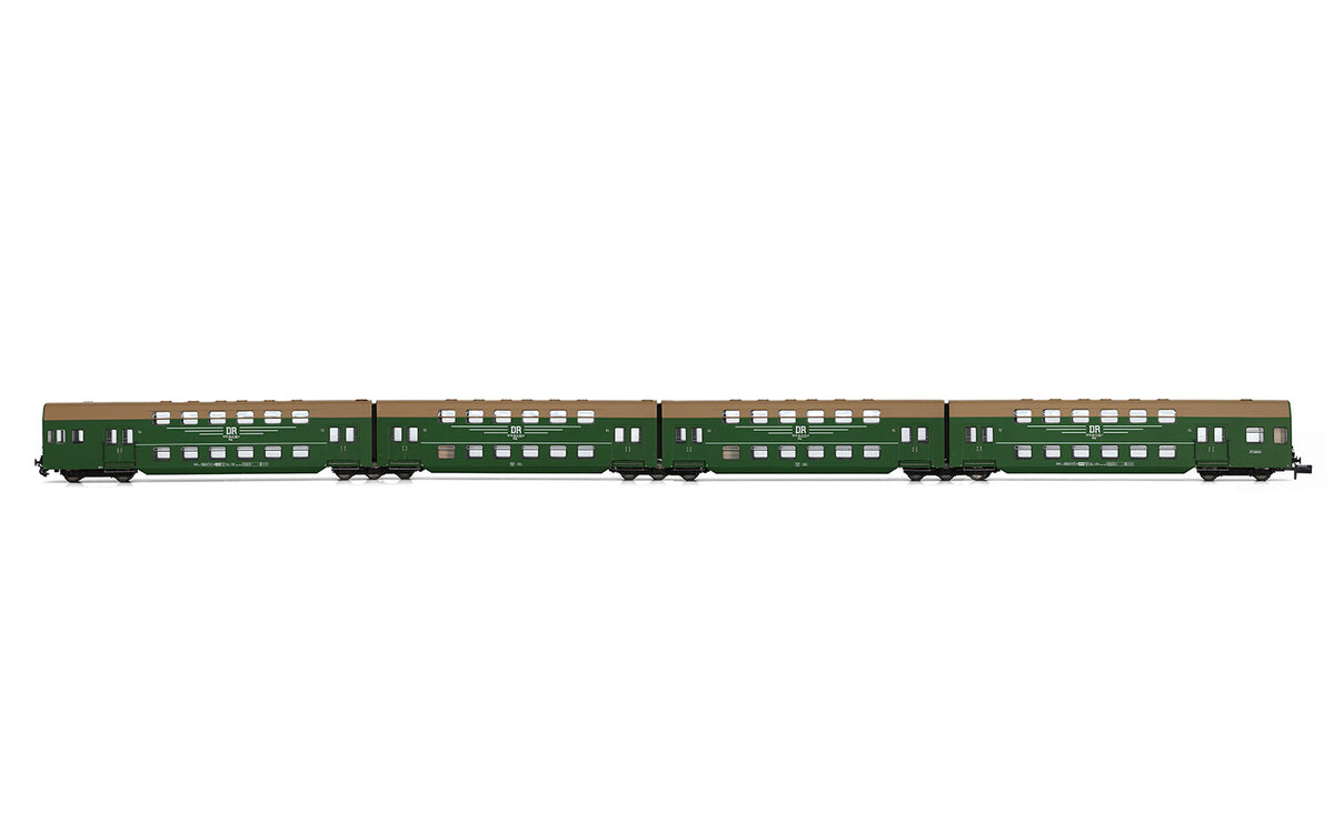 Hin Racing Models Arnold DR DBv Bi-Level Coach Set (4) IV N Gauge HIN4472 – Jadlam Toys ...