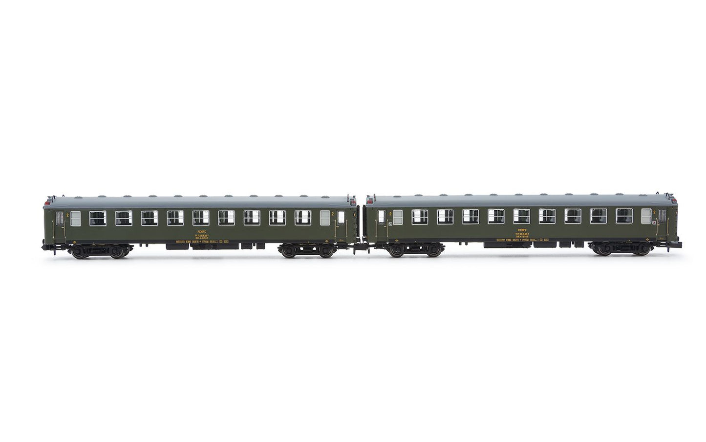 Arnold RENFE 5000 BB4 2nd Class Coach Set (2pcs) IV HIN4478 N Gauge