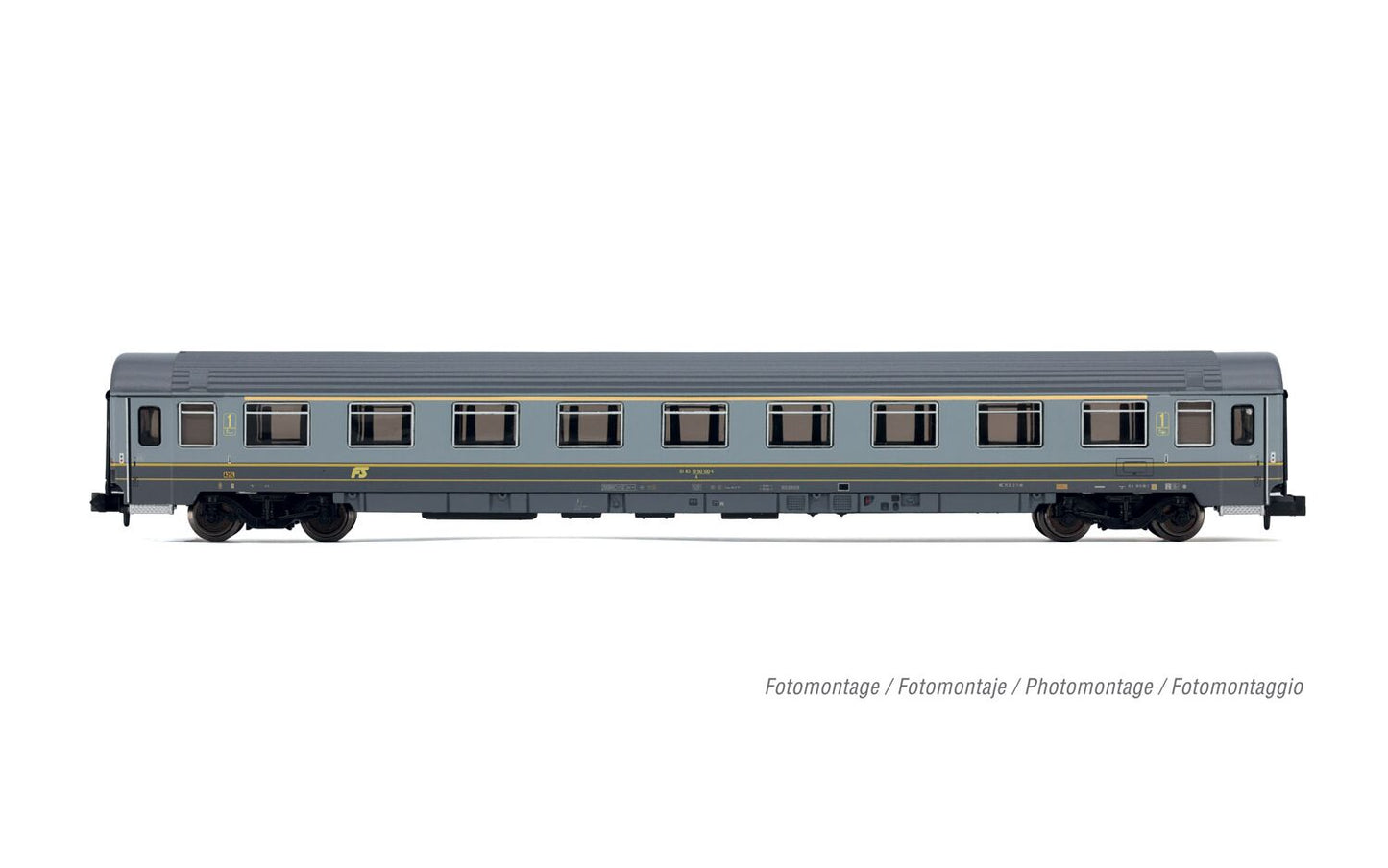 Arnold FS UIC-Z1 Bandiera 1st/2nd Class Coach Set (2pcs) V HIN4492 N Gauge