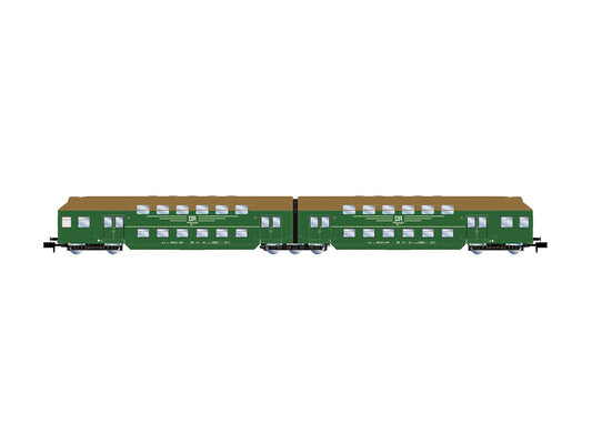 Arnold HIN4519 DR Bi-Level Coach Set (2) IV N Gauge