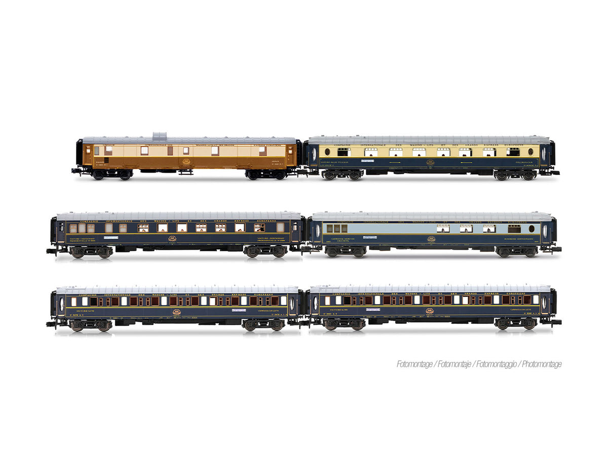 Hin Racing Models Arnold HIN4522 CIWL 50yr Istanbul Orient Express 1976 Coach Set (6) IV ...