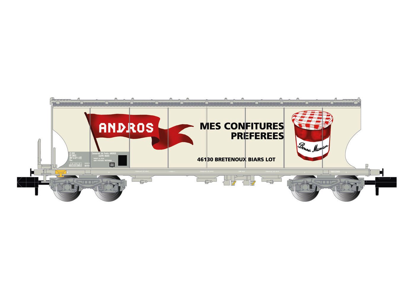 Arnold SNCF Bogie Grain Hopper Andros IV HIN6622 N Gauge