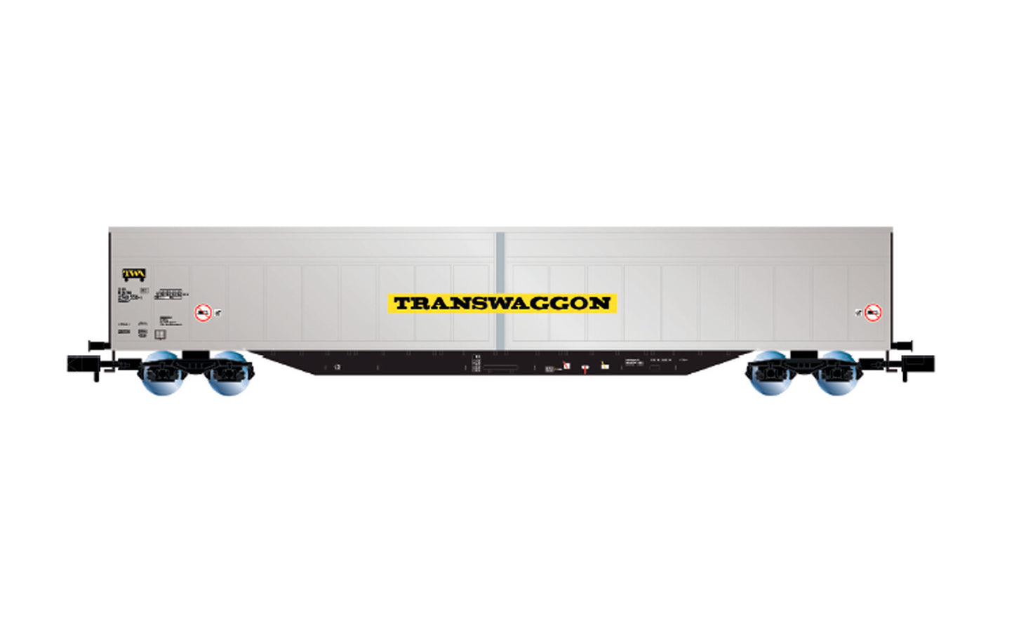 Arnold CH-TWA Habbins Sliding Wall Wagon Transwaggon Silver/Bk VI HIN6638 N Gauge