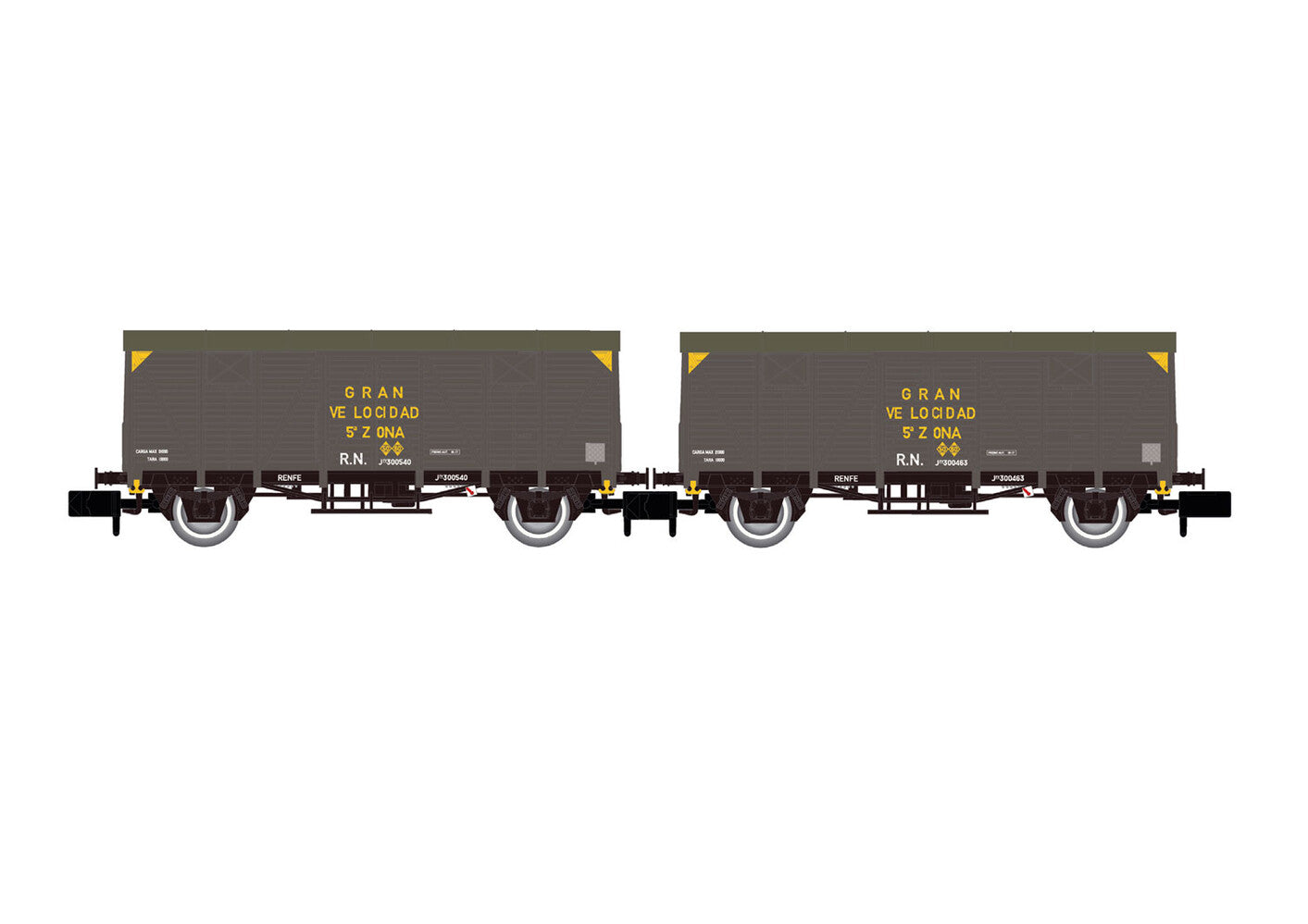 Arnold RENFE J300.000 Van Gran Velocidad Set (2) III HIN6660 N Gauge