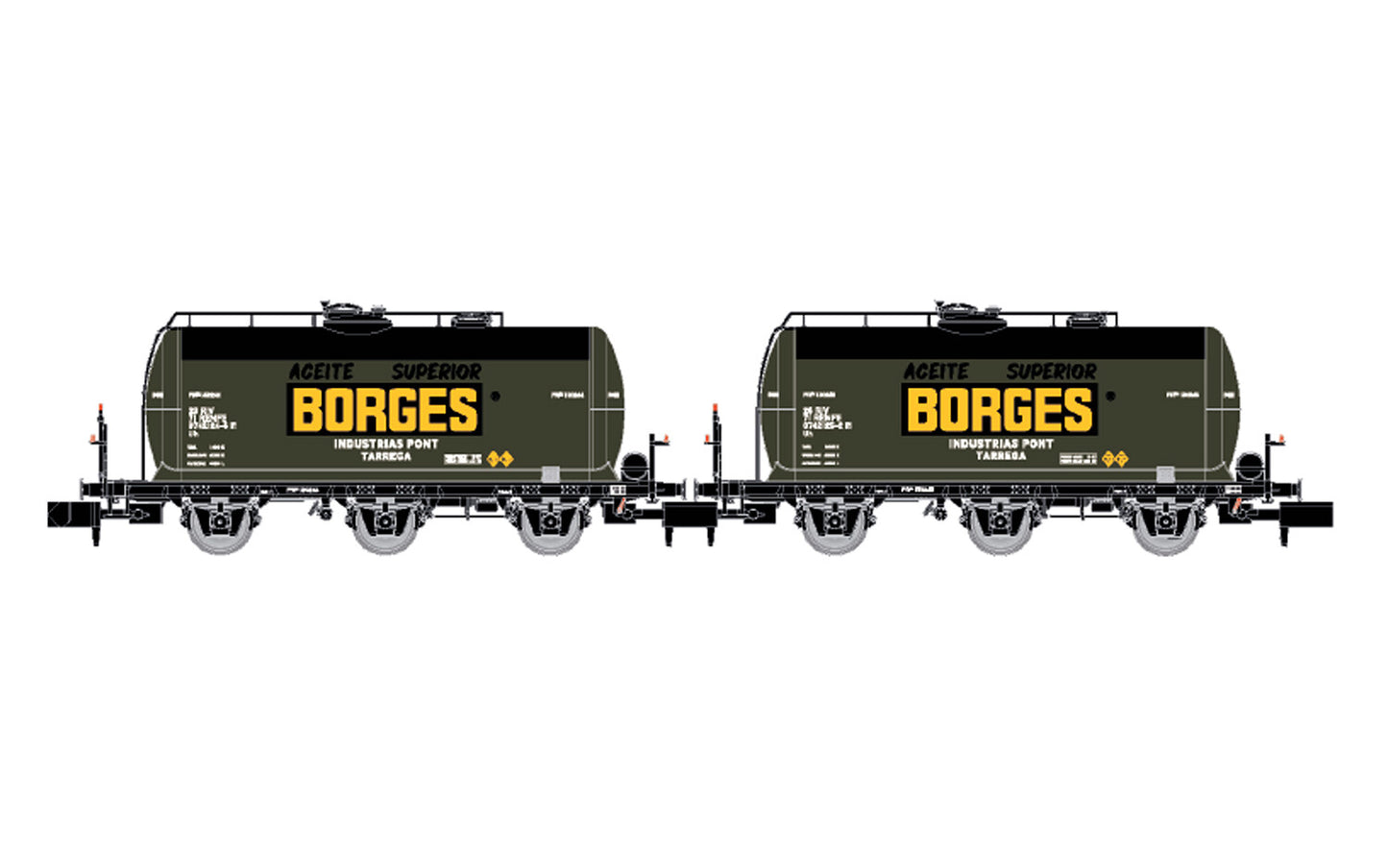 Arnold RENFE Borges Tank Wagon Set (2) III N Gauge HIN6673