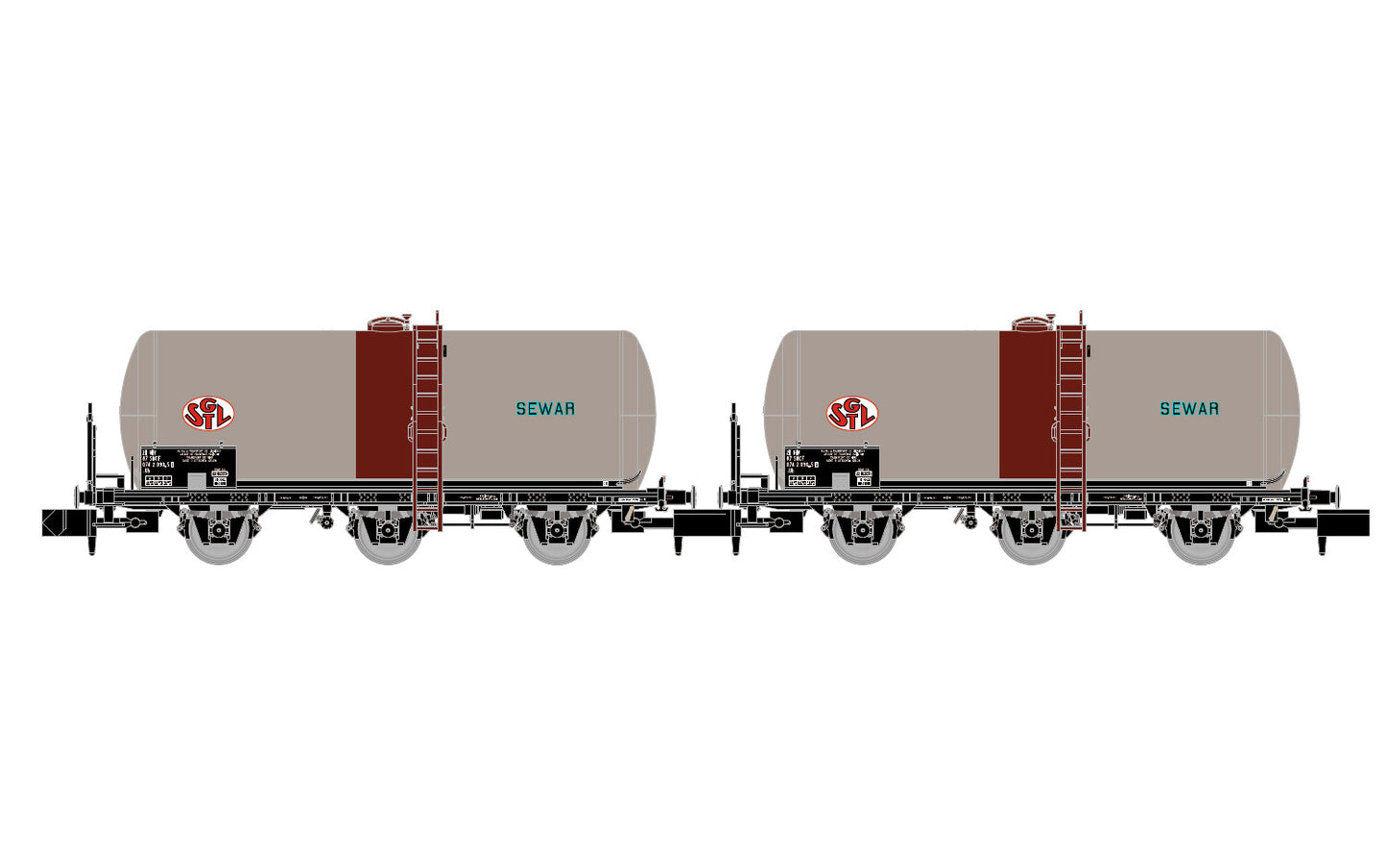 Arnold SNCF SGTL Sewar Wine Tank Wagon Set (2) IV N Gauge HIN6675
