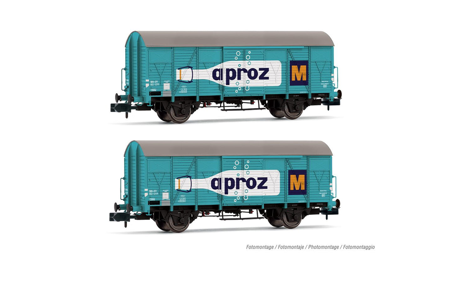 Arnold SBB Aproz Gs Wagon Set (2pcs) III HIN6683 N Gauge