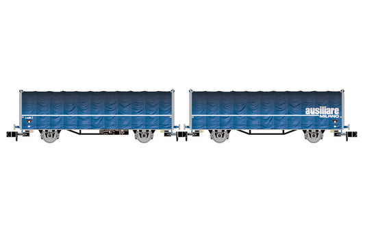 Arnold FS Ausiliare Milano Laails Double Tarpaulin Wagon IV N Gauge HIN6698