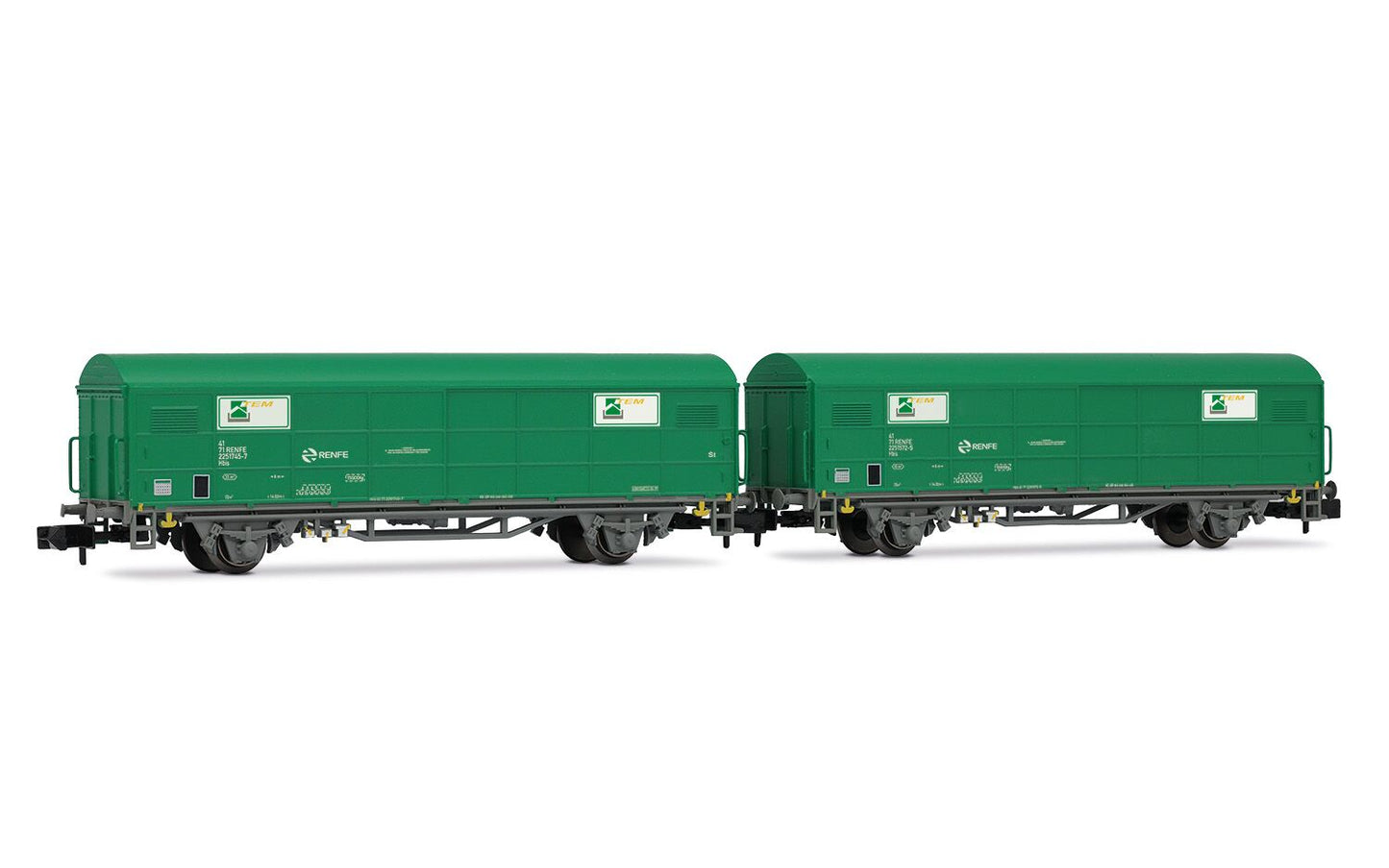 Arnold RENFE TEM JPD Wagon Set Green (2pcs) V HIN6703 N Gauge