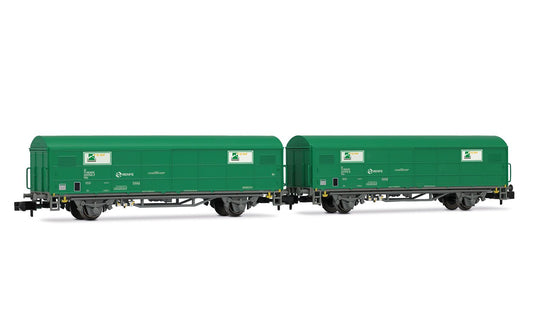 Arnold RENFE TEM JPD Wagon Set Green (2pcs) V HIN6703 N Gauge