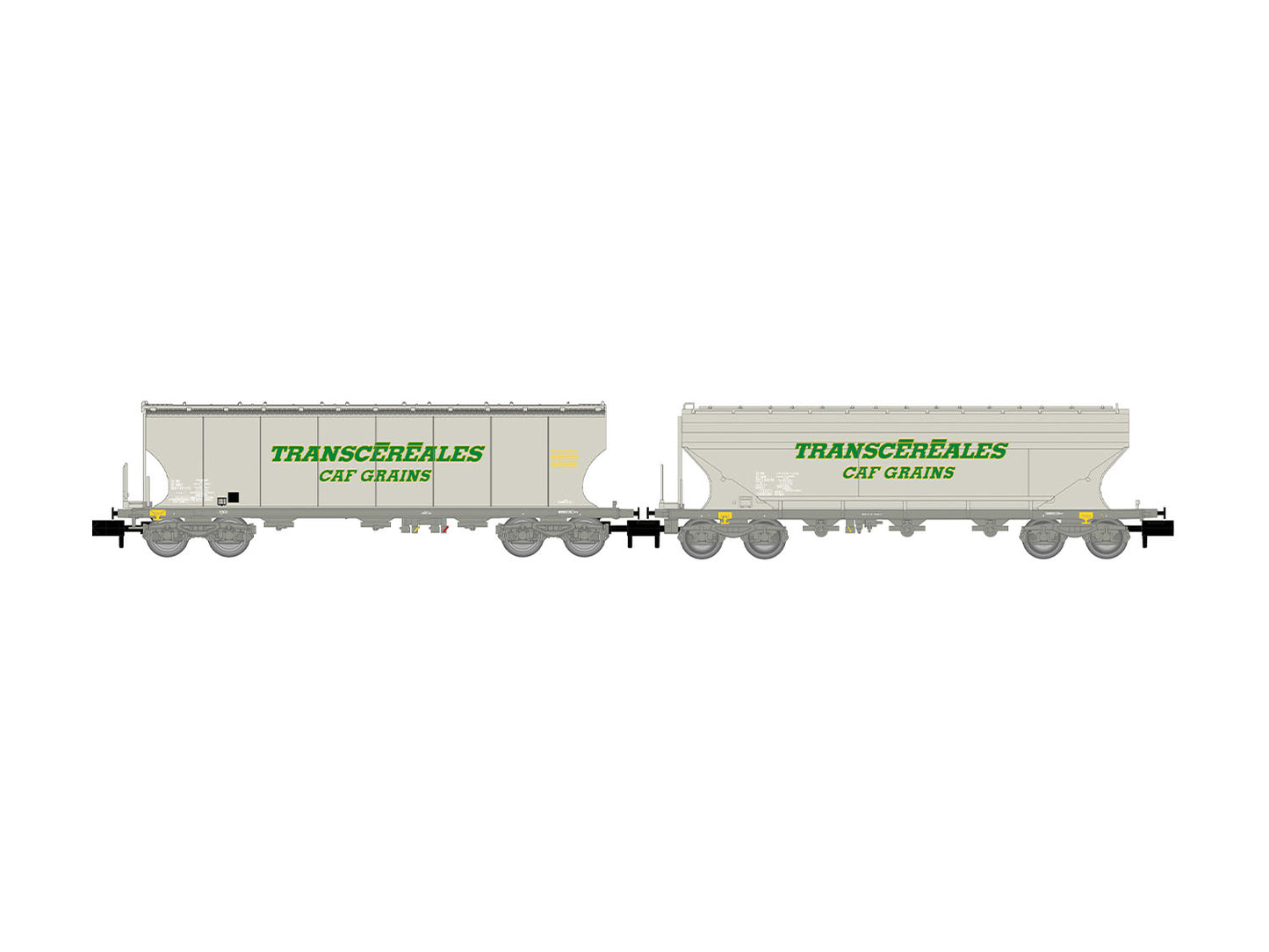 Arnold HIN6732 SNCF Transcereales CAF Grains Cereal Hopper Set (2) IV N Gauge