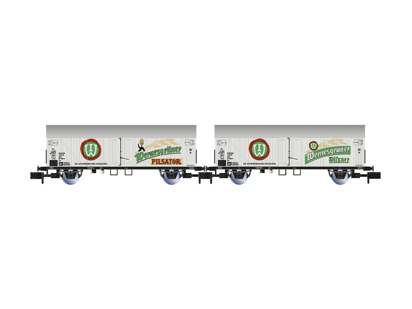 Arnold HIN6749 DR Wernesgruner Beer Wagon Set (2) IV N Gauge