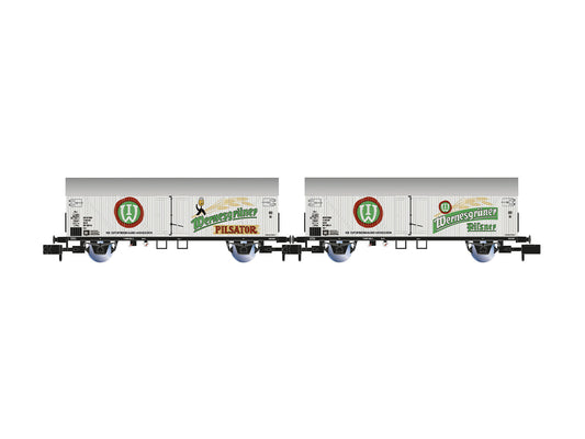Arnold HIN6749 DR Wernesgruner Beer Wagon Set (2) IV N Gauge