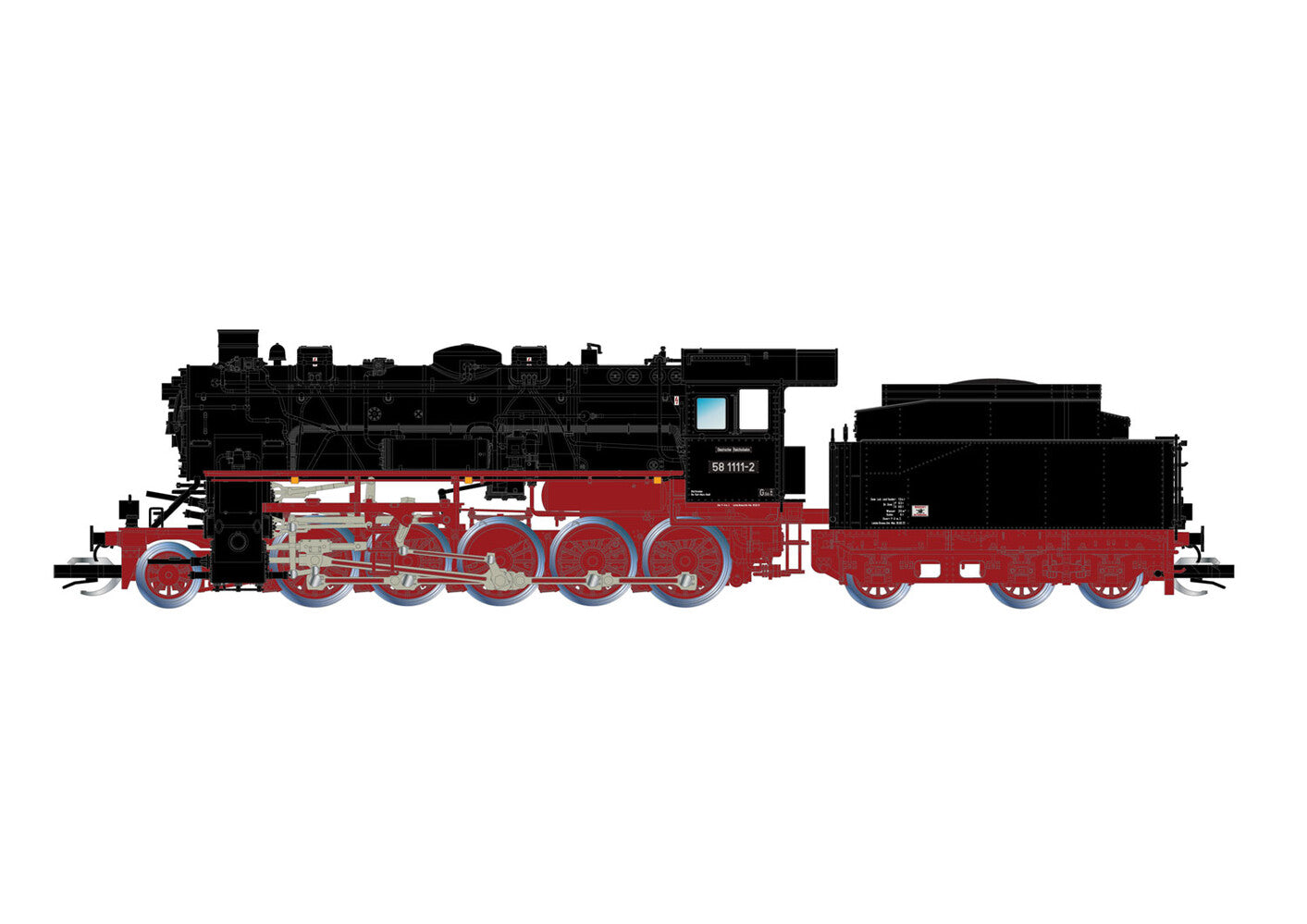 Arnold DR BR58 1111-2 Steam Locomotive IV (DCC-Sound) TT Gauge HIN9068S