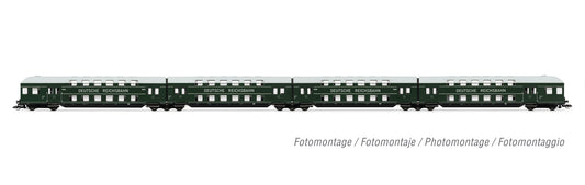 Arnold HIN9519 DR Bi-Level Coach Set (4) III TT Scale
