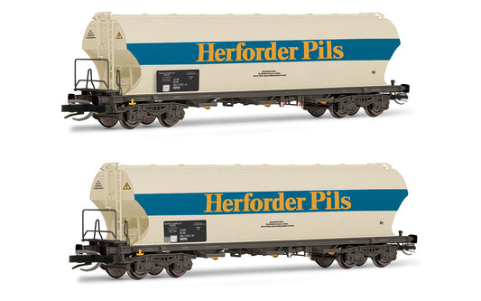 Arnold DB Herforder Pils Grain Wagon Set (2) IV TT Gauge HIN9749