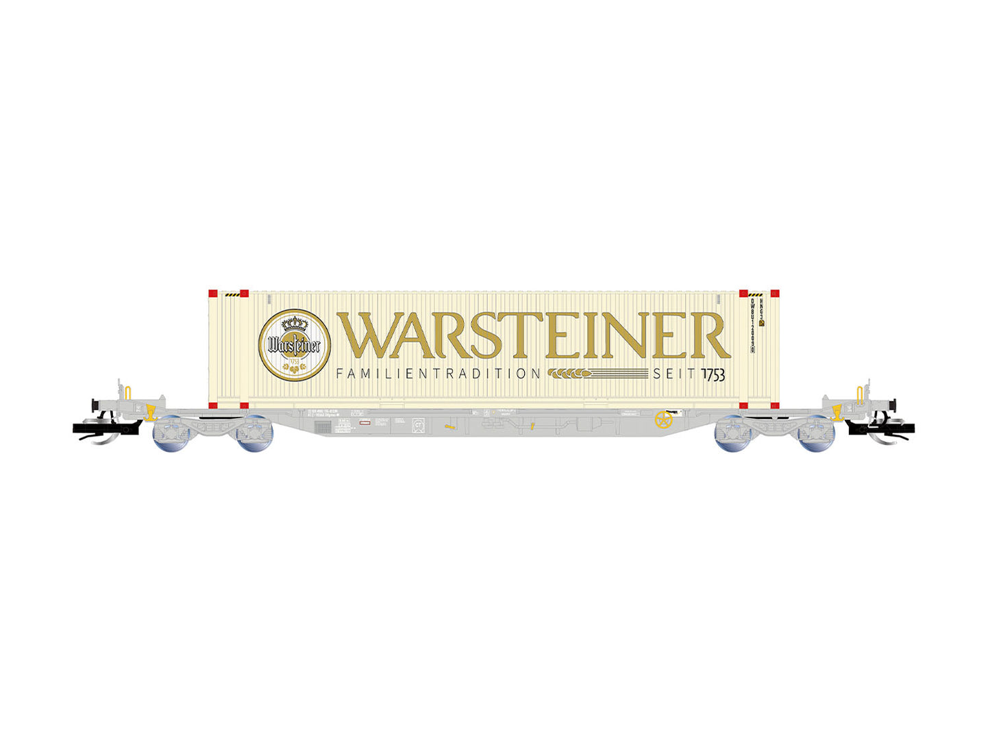 Arnold HIN9767 DBAG Flat Wagon w/Warsteiner Container Load VI TT Gauge