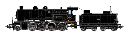 Jouef HJ2416S  SNCF 140C Black Steam Locomotive III (DCC-Sound) HO