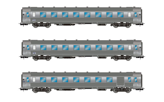 Jouef SNCF DEV Inox Coach Set (3) III HO Gauge HJ4175