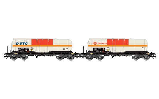 Jouef SNCF VTG/Ermewa Chlorine Tank Wagon Set (2) VI HO Gauge HJ6250