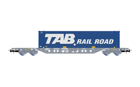 Jouef SNCF Sgnss Container Wagon w/45' TAB Rail Container Load V HJ6262 HO Gauge