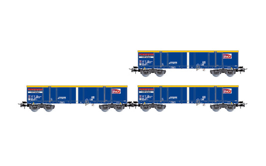 Jouef SNCF Eamnos Open Wagon Set (3) VI HO Gauge HJ6293