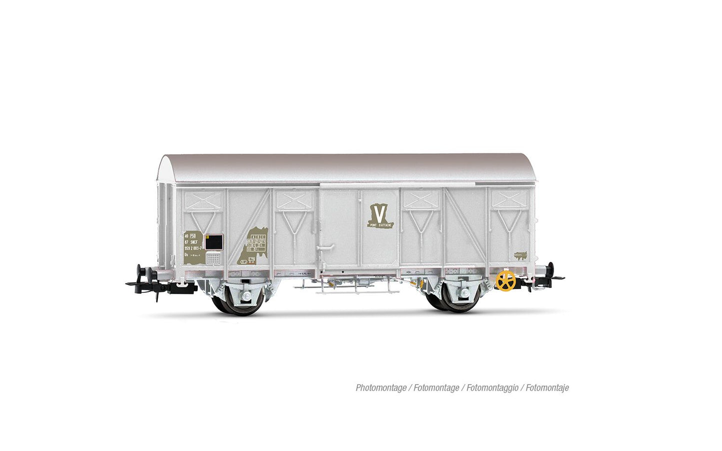 Jouef SNCF Us(ex-G4) Grey Covered Wagon IV HJ6311 HO Gauge