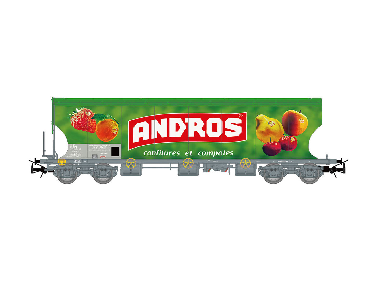 Jouef SNCF Andros Sugar Hopper Wagon Set IV HJ6318 HO Gauge