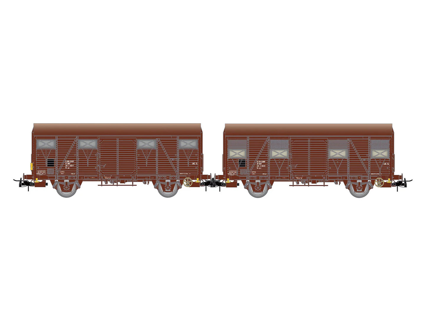 Jouef SNCF Gs Wagon Set (2) IV HJ6325 HO Gauge