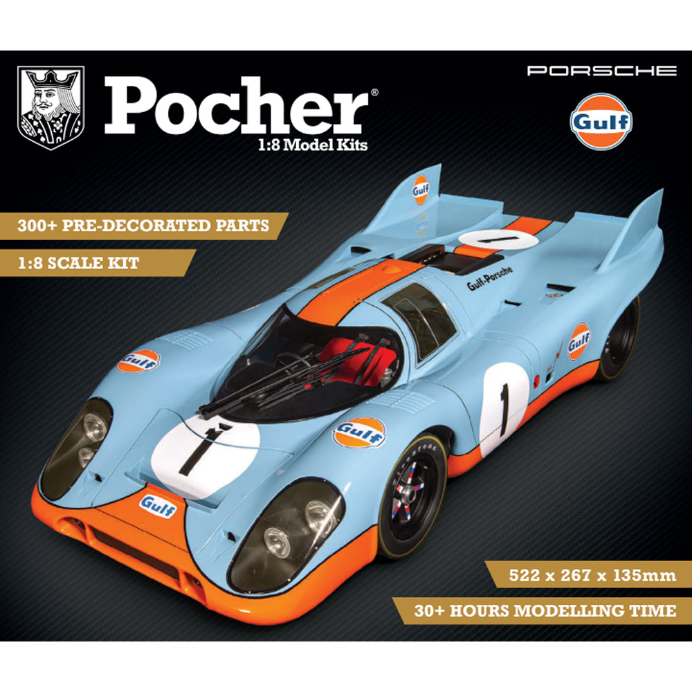 Pocher HK118 Porsche 917K Gulf Edition 1:8 Car Model Kit