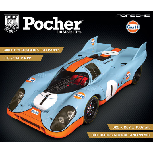 Pocher HK118 Porsche 917K Gulf Edition 1:8 Car Model Kit
