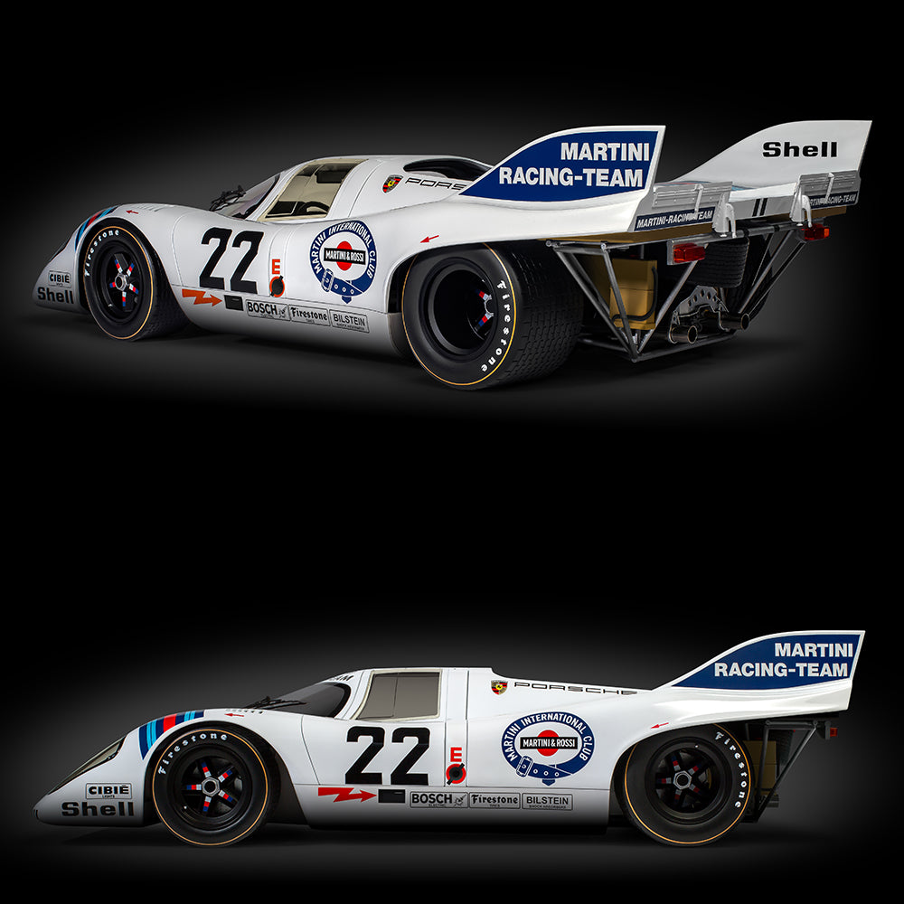 Pocher HK122 Porsche 917KH Martini Ed. 1:8 Metal Model Kit w/Pocher Display Case