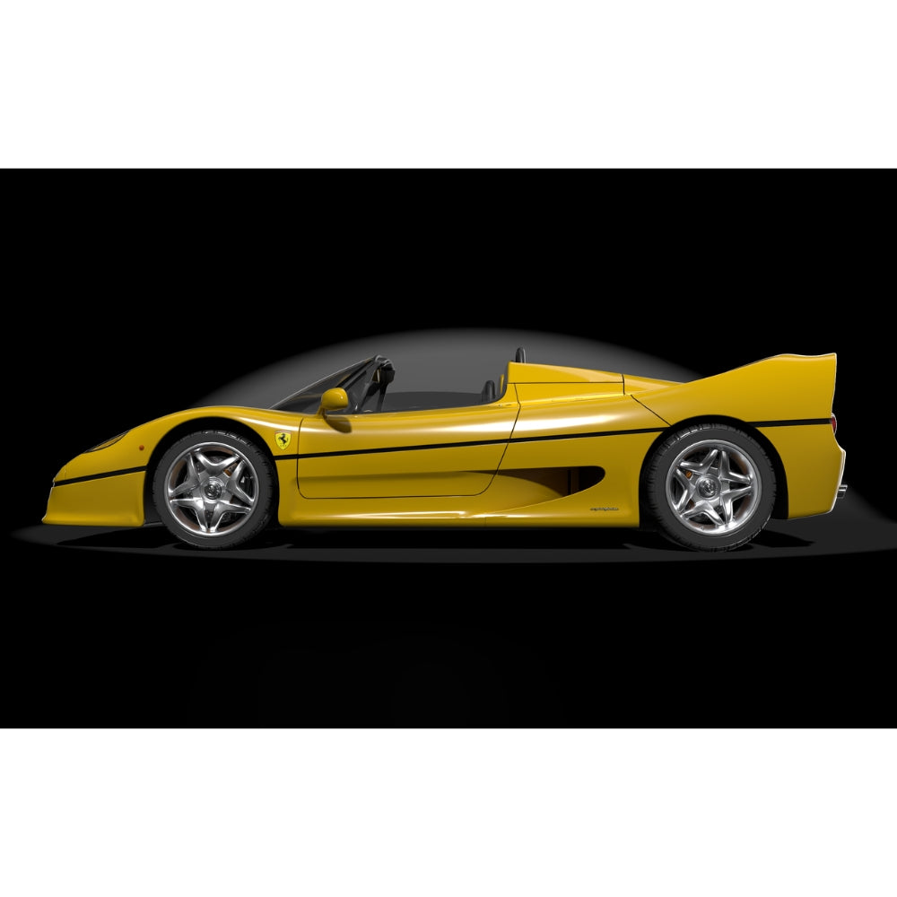 Ferrari F50 Giallo Modena Yellow 1:8 Metal Diecast Model Kit - HK63