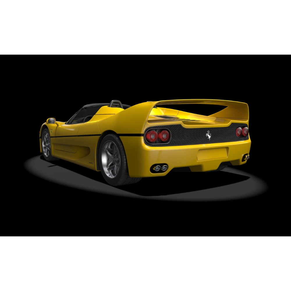 Ferrari F50 Giallo Modena Yellow 1:8 Metal Diecast Model Kit - HK63